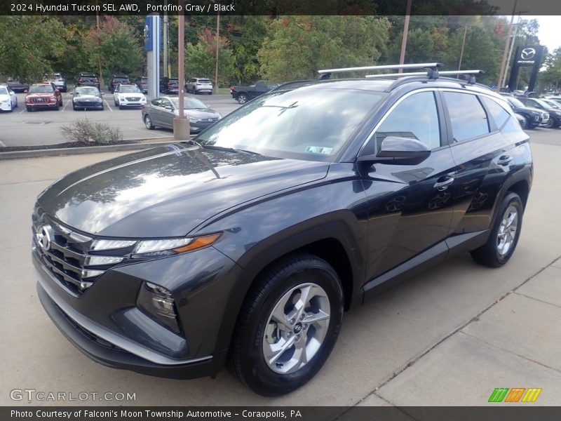 Portofino Gray / Black 2024 Hyundai Tucson SEL AWD