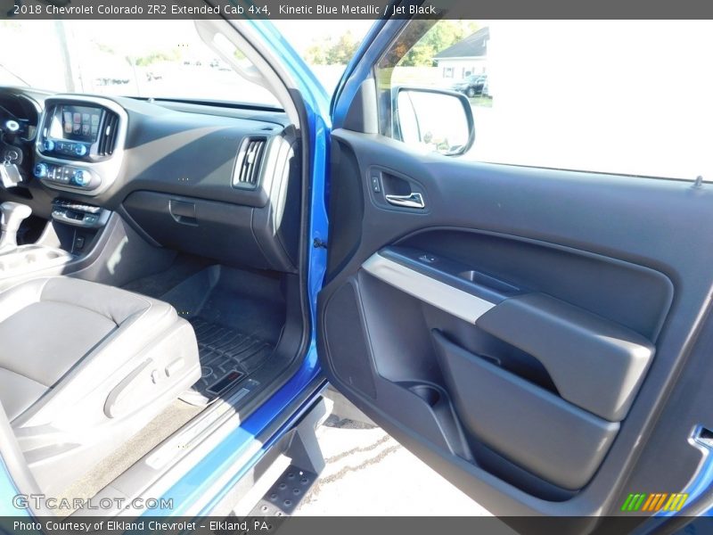 Kinetic Blue Metallic / Jet Black 2018 Chevrolet Colorado ZR2 Extended Cab 4x4