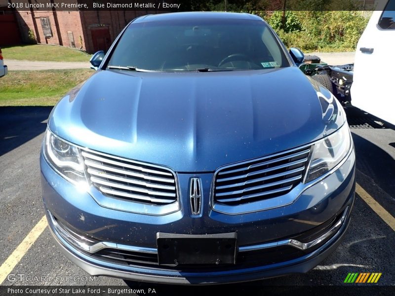 Blue Diamond Metallic / Ebony 2018 Lincoln MKX Premiere