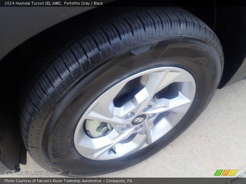 Portofino Gray / Black 2024 Hyundai Tucson SEL AWD