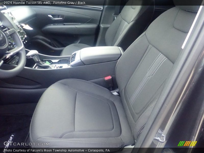 Portofino Gray / Black 2024 Hyundai Tucson SEL AWD