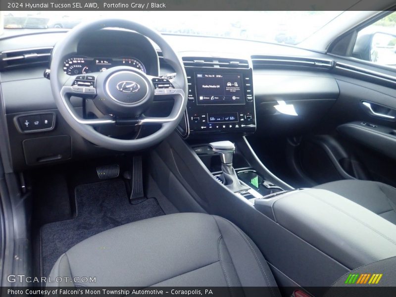 Portofino Gray / Black 2024 Hyundai Tucson SEL AWD