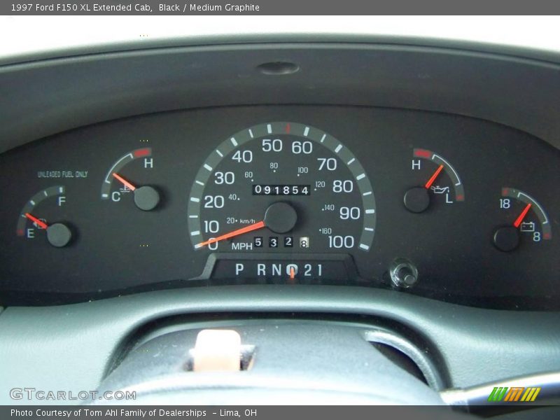 Black / Medium Graphite 1997 Ford F150 XL Extended Cab