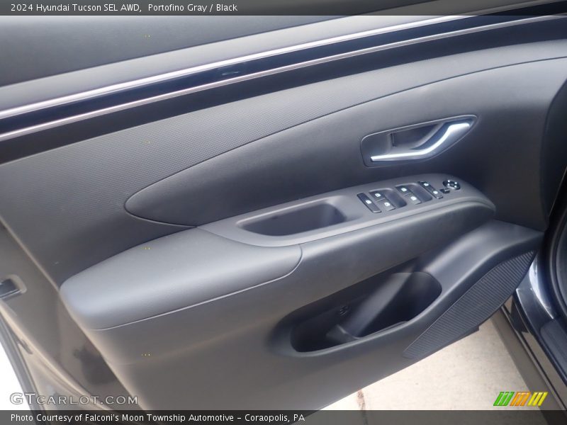 Portofino Gray / Black 2024 Hyundai Tucson SEL AWD