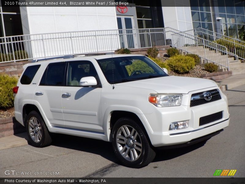 Blizzard White Pearl / Sand Beige 2010 Toyota 4Runner Limited 4x4