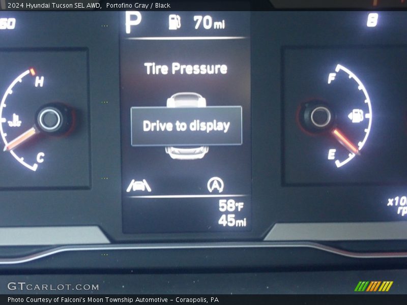 Portofino Gray / Black 2024 Hyundai Tucson SEL AWD