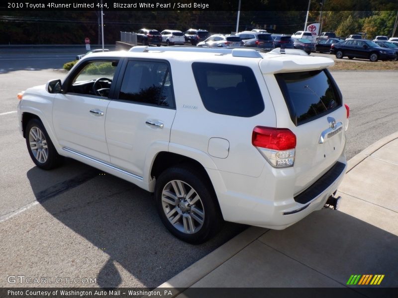 Blizzard White Pearl / Sand Beige 2010 Toyota 4Runner Limited 4x4