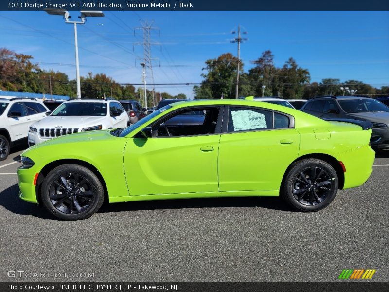 2023 Charger SXT AWD Blacktop Sublime Metallic
