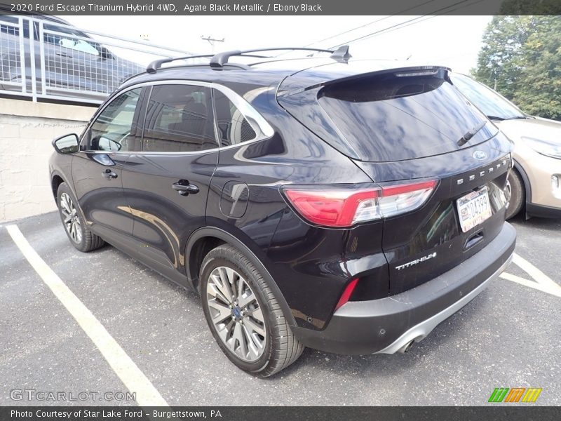 Agate Black Metallic / Ebony Black 2020 Ford Escape Titanium Hybrid 4WD