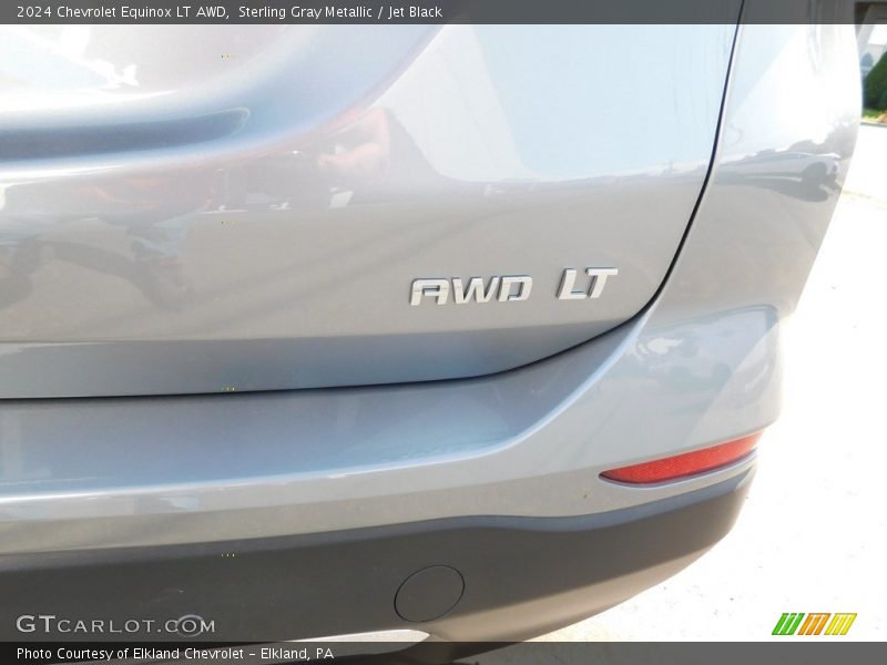 Sterling Gray Metallic / Jet Black 2024 Chevrolet Equinox LT AWD