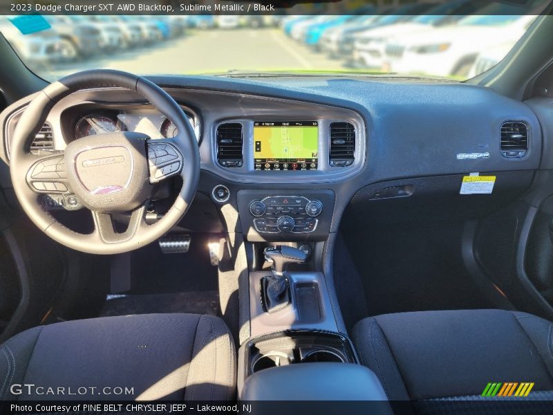 Dashboard of 2023 Charger SXT AWD Blacktop