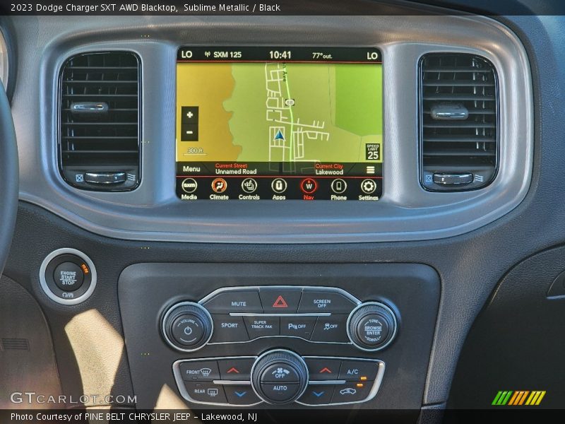 Navigation of 2023 Charger SXT AWD Blacktop