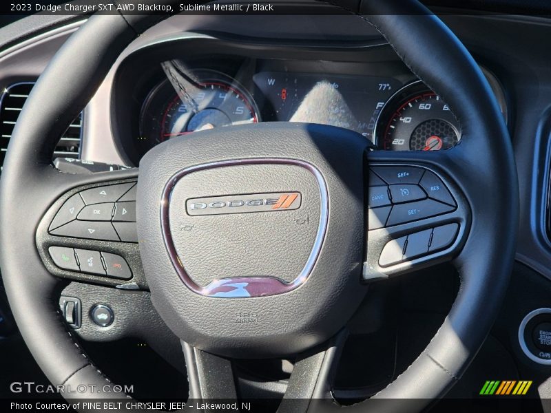 Sublime Metallic / Black 2023 Dodge Charger SXT AWD Blacktop