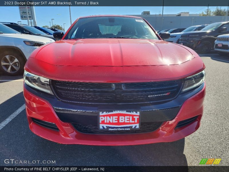 Torred / Black 2023 Dodge Charger SXT AWD Blacktop