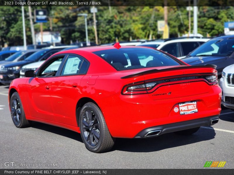 Torred / Black 2023 Dodge Charger SXT AWD Blacktop