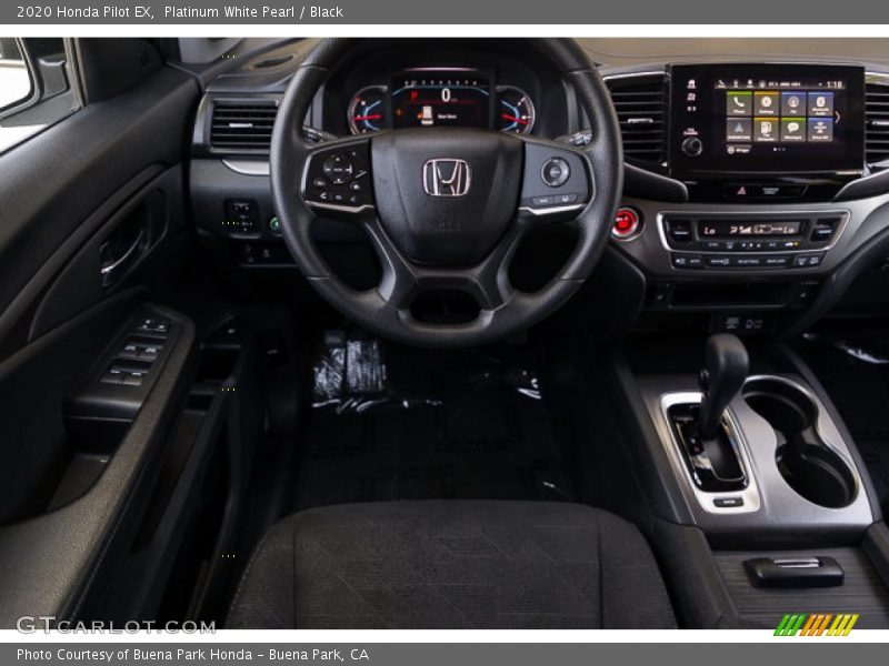 Platinum White Pearl / Black 2020 Honda Pilot EX