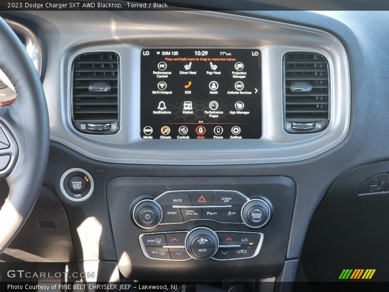 Torred / Black 2023 Dodge Charger SXT AWD Blacktop