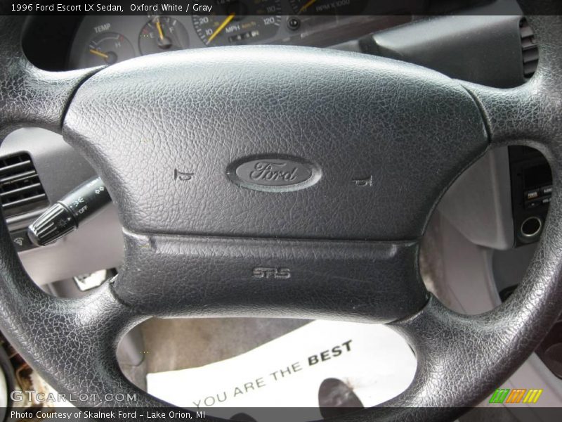 Oxford White / Gray 1996 Ford Escort LX Sedan