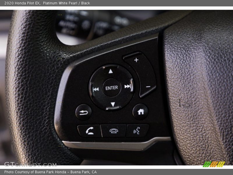 Platinum White Pearl / Black 2020 Honda Pilot EX