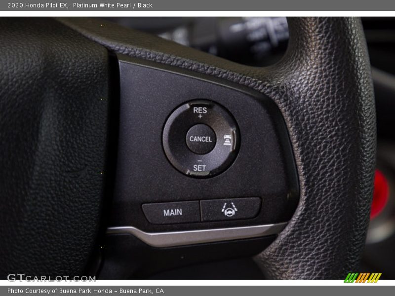 Platinum White Pearl / Black 2020 Honda Pilot EX