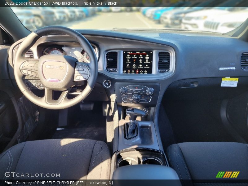 Triple Nickel / Black 2023 Dodge Charger SXT AWD Blacktop