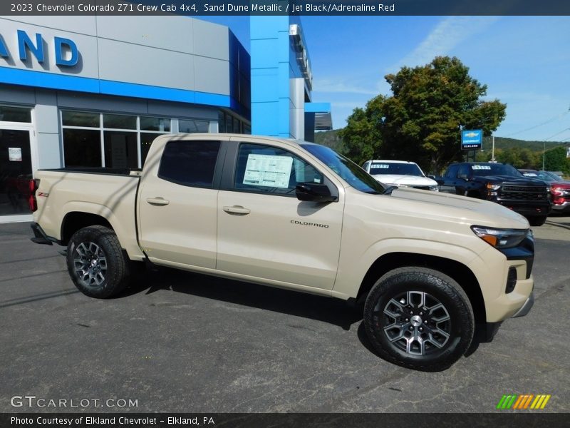 Sand Dune Metallic / Jet Black/Adrenaline Red 2023 Chevrolet Colorado Z71 Crew Cab 4x4