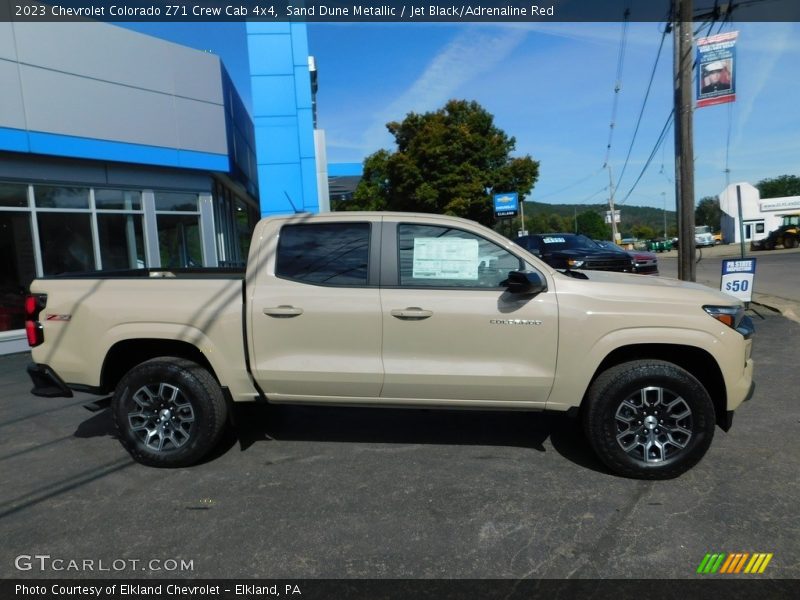 Sand Dune Metallic / Jet Black/Adrenaline Red 2023 Chevrolet Colorado Z71 Crew Cab 4x4