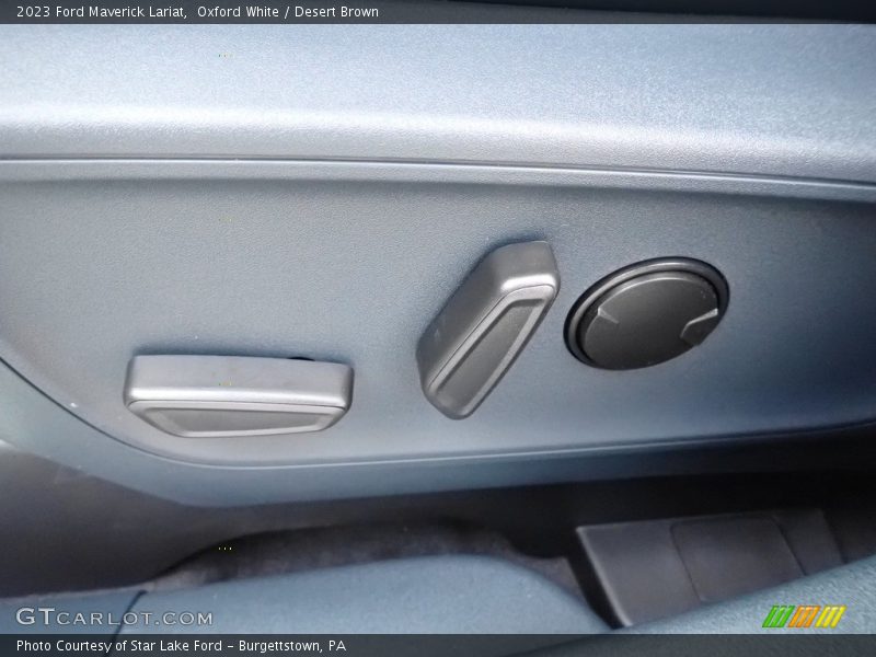 Oxford White / Desert Brown 2023 Ford Maverick Lariat
