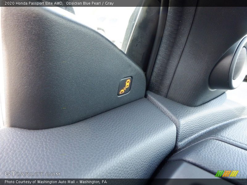 Obsidian Blue Pearl / Gray 2020 Honda Passport Elite AWD