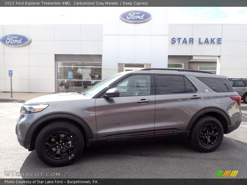 Carbonized Gray Metallic / Deep Cypress 2023 Ford Explorer Timberline 4WD