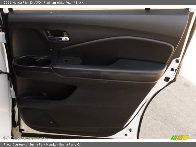 Platinum White Pearl / Black 2021 Honda Pilot EX AWD