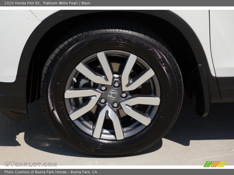 Platinum White Pearl / Black 2020 Honda Pilot EX