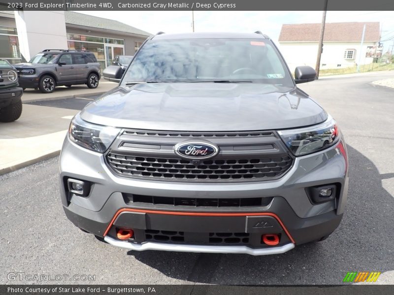 Carbonized Gray Metallic / Deep Cypress 2023 Ford Explorer Timberline 4WD
