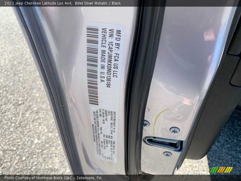 2021 Cherokee Latitude Lux 4x4 Billet Silver Metallic Color Code PSC