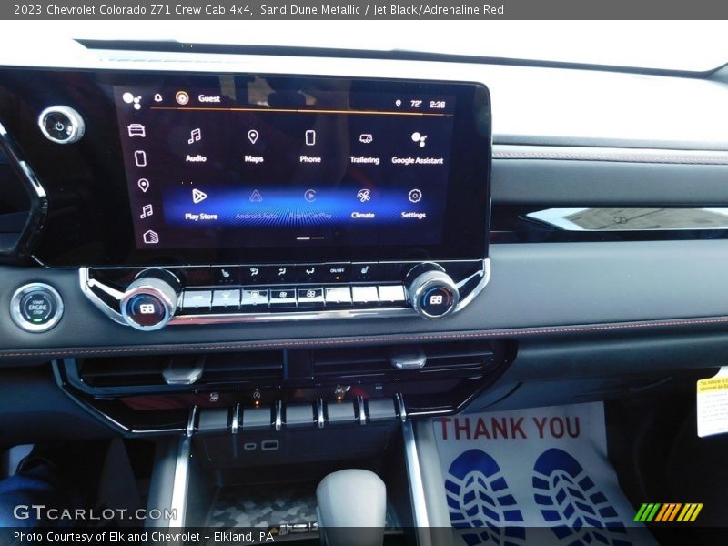 Sand Dune Metallic / Jet Black/Adrenaline Red 2023 Chevrolet Colorado Z71 Crew Cab 4x4