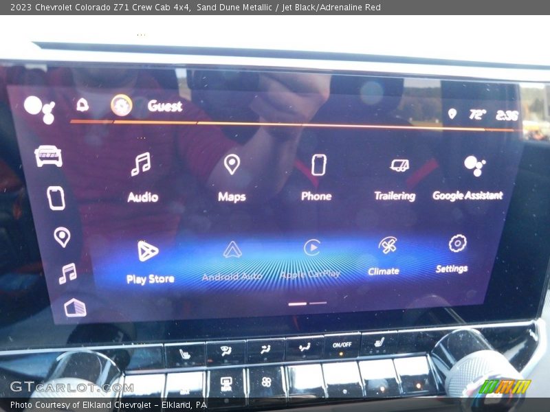 Sand Dune Metallic / Jet Black/Adrenaline Red 2023 Chevrolet Colorado Z71 Crew Cab 4x4