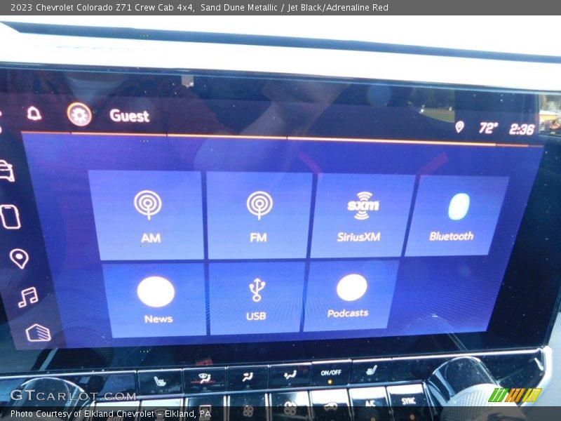 Sand Dune Metallic / Jet Black/Adrenaline Red 2023 Chevrolet Colorado Z71 Crew Cab 4x4