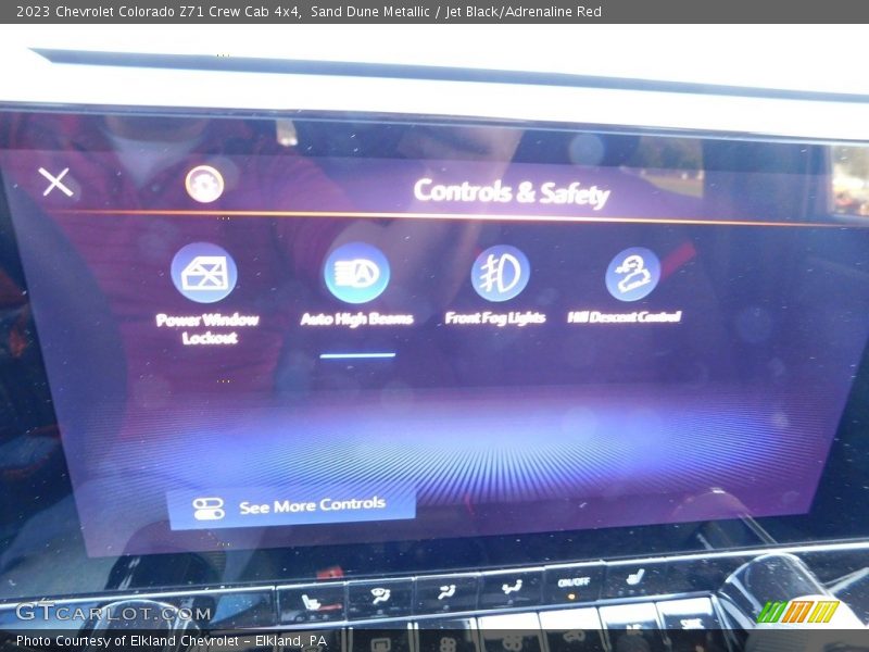 Sand Dune Metallic / Jet Black/Adrenaline Red 2023 Chevrolet Colorado Z71 Crew Cab 4x4