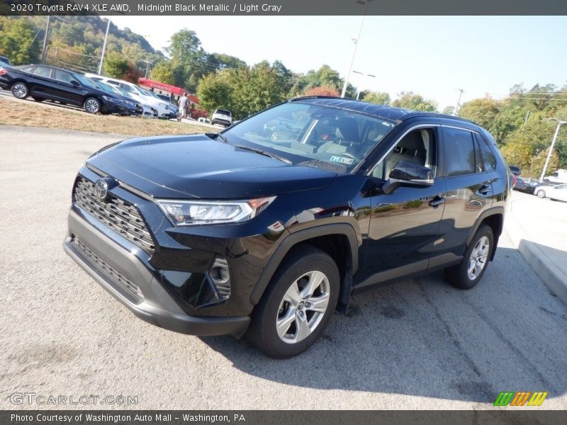 Midnight Black Metallic / Light Gray 2020 Toyota RAV4 XLE AWD