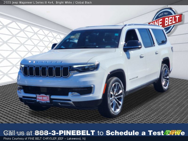 Bright White / Global Black 2023 Jeep Wagoneer L Series III 4x4
