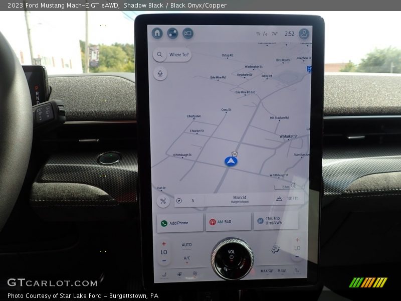 Navigation of 2023 Mustang Mach-E GT eAWD