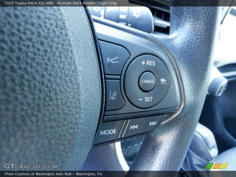 Midnight Black Metallic / Light Gray 2020 Toyota RAV4 XLE AWD