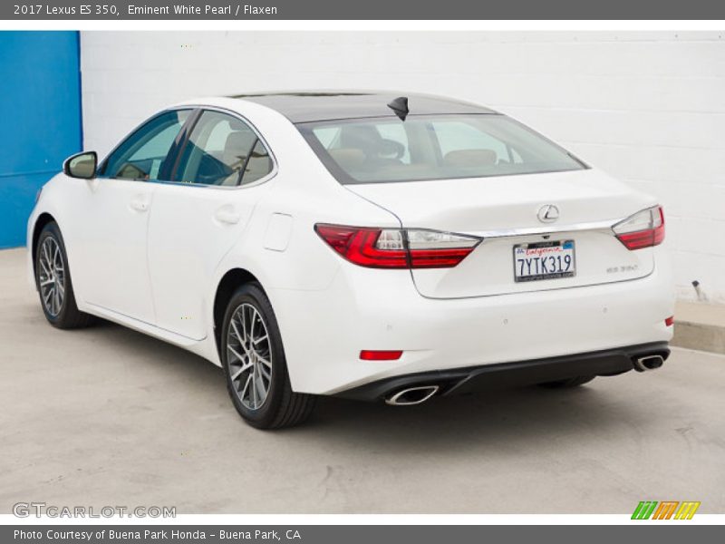 Eminent White Pearl / Flaxen 2017 Lexus ES 350