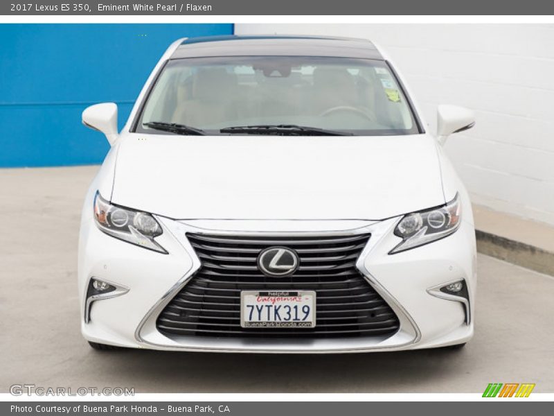 Eminent White Pearl / Flaxen 2017 Lexus ES 350