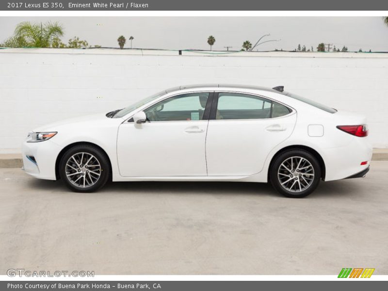 Eminent White Pearl / Flaxen 2017 Lexus ES 350