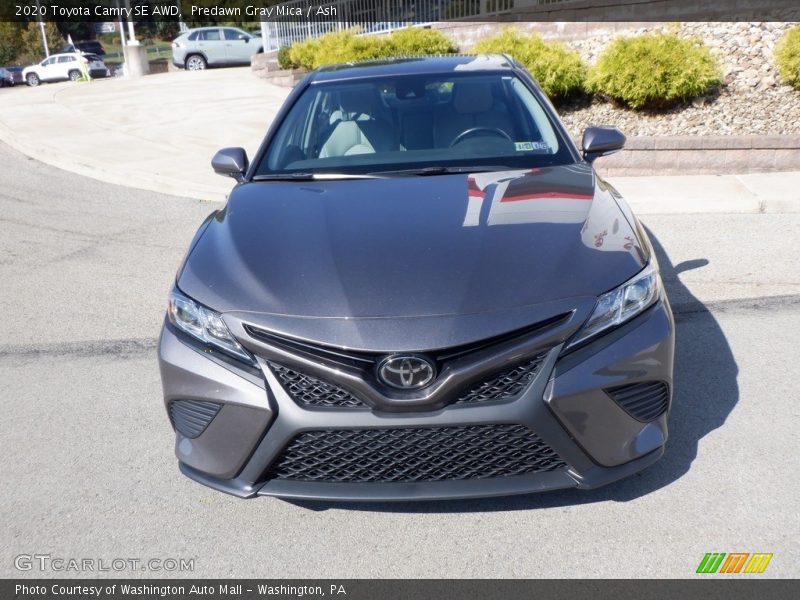 Predawn Gray Mica / Ash 2020 Toyota Camry SE AWD