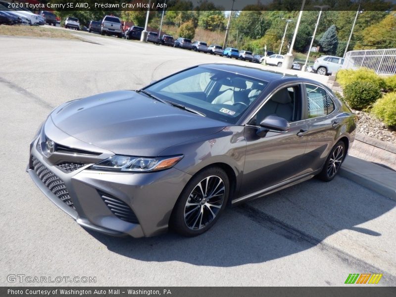 Predawn Gray Mica / Ash 2020 Toyota Camry SE AWD
