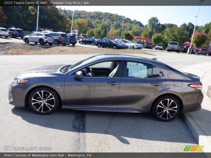 Predawn Gray Mica / Ash 2020 Toyota Camry SE AWD