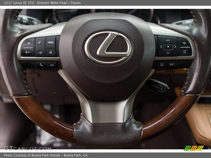 Eminent White Pearl / Flaxen 2017 Lexus ES 350