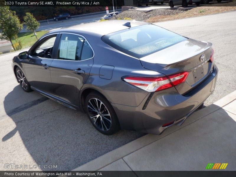 Predawn Gray Mica / Ash 2020 Toyota Camry SE AWD